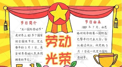 五一劳动节手抄报合集 - 图画吧TUHUABA