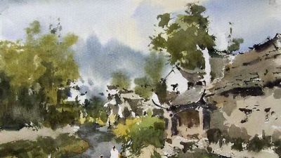 每日一画 | 溪穿古巷苔痕绿 屋映晴窗花影深——查济古村·写意水彩 - 今日头条 每日一画 | 溪穿古巷苔痕绿 屋映晴窗花影深——查济古村·写意水彩 - 图画吧TUHUABA