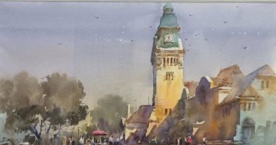 “戏水知彩”滨州市第二届水彩画作品线上展 - 图画吧TUHUABA