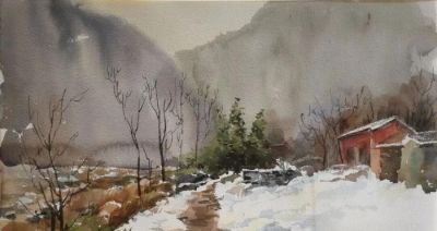 “戏水知彩”滨州市第二届水彩画作品线上展 - 图画吧TUHUABA