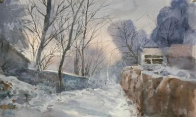“戏水知彩”滨州市第二届水彩画作品线上展 - 图画吧TUHUABA