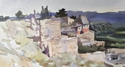 帅起·水彩画 | 从古城到荒原,在水与色的交织中展现自然原始的张力 - 今日头条 帅起·水彩画 | 从古城到荒原,在水与色的交织中展现自然原始的张力 - 图画吧TUHUABA