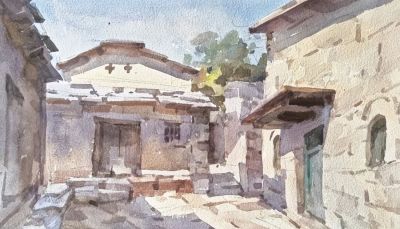 帅起·水彩画 | 从古城到荒原,在水与色的交织中展现自然原始的张力 - 今日头条 帅起·水彩画 | 从古城到荒原,在水与色的交织中展现自然原始的张力 - 图画吧TUHUABA