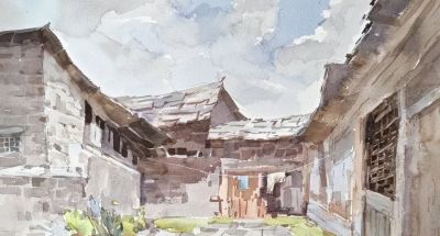 帅起·水彩画 | 从古城到荒原,在水与色的交织中展现自然原始的张力 - 今日头条 帅起·水彩画 | 从古城到荒原,在水与色的交织中展现自然原始的张力 - 图画吧TUHUABA