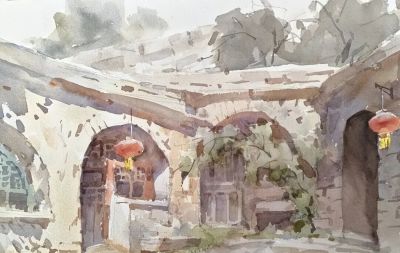 帅起·水彩画 | 从古城到荒原,在水与色的交织中展现自然原始的张力 - 今日头条 帅起·水彩画 | 从古城到荒原,在水与色的交织中展现自然原始的张力 - 图画吧TUHUABA