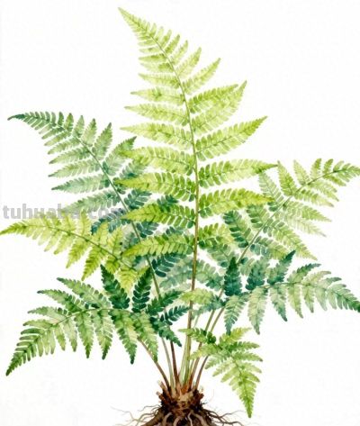 水彩画｜蕨 - 今日头条
