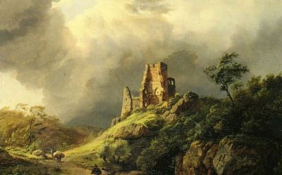 17幅 荷兰浪漫主义风景油画 - 图画吧TUHUABA