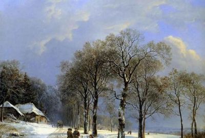 17幅 荷兰浪漫主义风景油画 - 图画吧TUHUABA