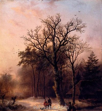 17幅 荷兰浪漫主义风景油画 - 图画吧TUHUABA