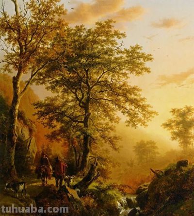 17幅 荷兰浪漫主义风景油画 - 图画吧TUHUABA