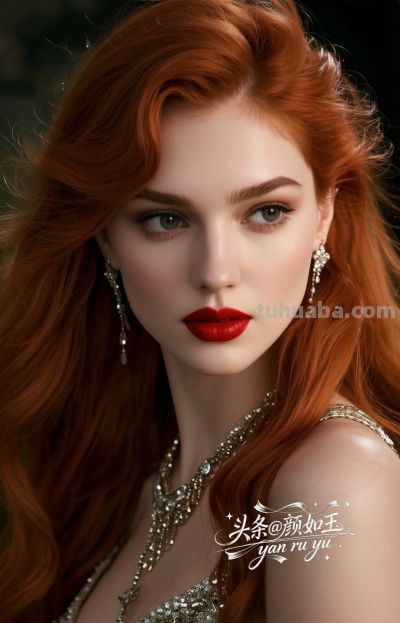 绝美油画，一眼万年的红发佳丽，自带气场的拽姐美学，致命迷人～ - 今日头条
