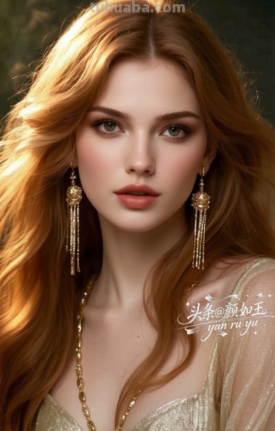 绝美油画，一眼万年的红发佳丽，自带气场的拽姐美学，致命迷人～ - 图画吧TUHUABA