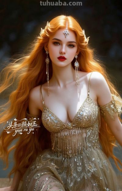 绝美油画，一眼万年的红发佳丽，自带气场的拽姐美学，致命迷人～ - 图画吧TUHUABA