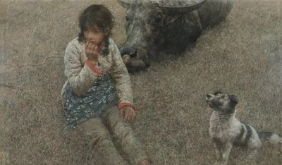 闪光｜抒情现实主义大师何多苓的油画交响诗！ - 图画吧TUHUABA