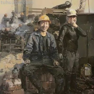 形塑时代烙印，守望家国情怀——林则军油画作品 - 图画吧TUHUABA