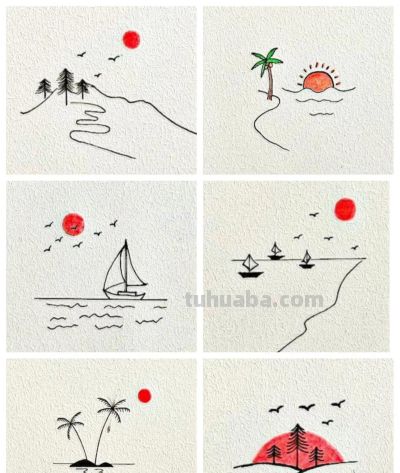 简笔画合集分享 - 图画吧TUHUABA
