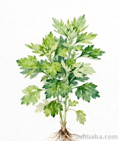 水彩画｜艾草 - 今日头条
