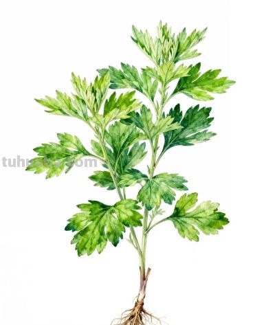 水彩画｜艾草 - 图画吧TUHUABA