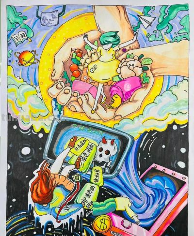 网络安全主题画，手抄报➕消防安全手抄报！很精美的素材，收藏！ - 图画吧TUHUABA