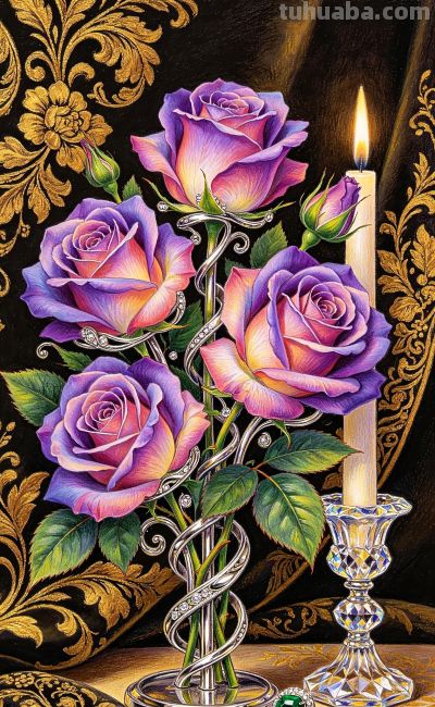 彩铅玫瑰特辑｜把油画级浪漫，画进温柔岁月里（下） - 图画吧TUHUABA