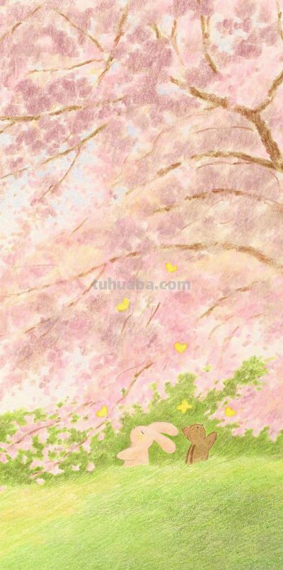 春日森林物语｜软萌治愈彩铅插画合集 - 图画吧TUHUABA