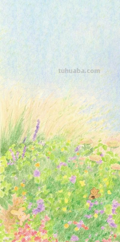 春日森林物语｜软萌治愈彩铅插画合集 - 图画吧TUHUABA
