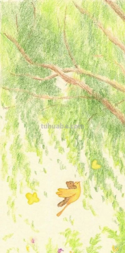 春日森林物语｜软萌治愈彩铅插画合集 - 图画吧TUHUABA