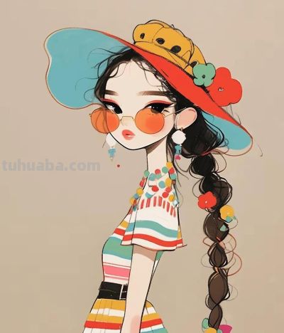 色彩里的时尚精灵，你们要的热门配图，收藏备用哦 - 图画吧TUHUABA