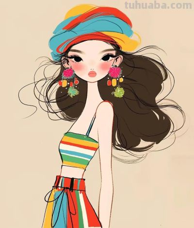 色彩里的时尚精灵，你们要的热门配图，收藏备用哦 - 图画吧TUHUABA