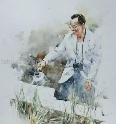 泰国Bhira Phokthavi水彩画作 - 图画吧TUHUABA