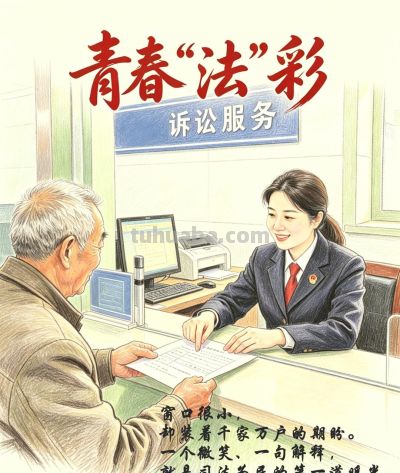彩铅画里的青春“法”样——枣庄中院五四青年节特辑 - 图画吧TUHUABA