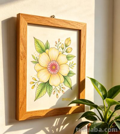 新手也能画！花卉禅绕画教程，彩铅配色治愈又解压 - 图画吧TUHUABA
