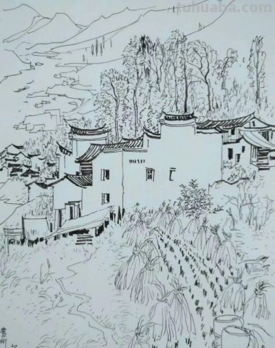 吴冠中速写 - 今日头条 吴冠中速写 - 图画吧TUHUABA