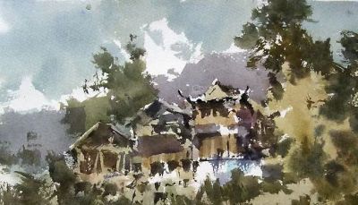 每日一画 | 青山隐处苗家院 淡彩轻笼世外居——苗寨·写意水彩 - 今日头条 每日一画 | 青山隐处苗家院 淡彩轻笼世外居——苗寨·写意水彩 - 图画吧TUHUABA