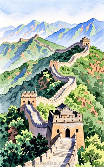 一组水彩画，让我们一起走进画中吧。 - 今日头条