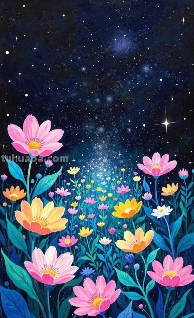 梦幻水彩壁纸 - 图画吧TUHUABA