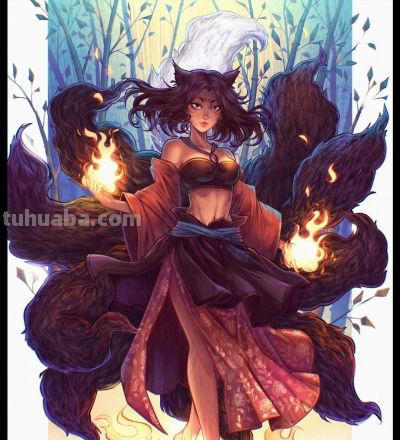 动漫人物插画一组 画师见签名 - 图画吧TUHUABA