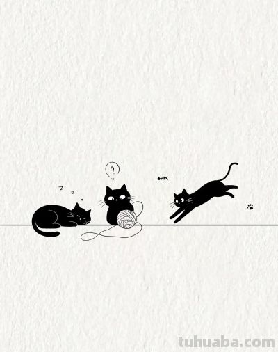 茜瓜简笔画调皮的小黑猫 - 今日头条