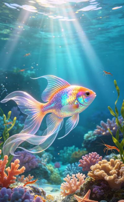 手机壁纸:海洋里一条五彩缤纷小鱼 - 今日头条 手机壁纸:海洋里一条五彩缤纷小鱼 - 图画吧TUHUABA