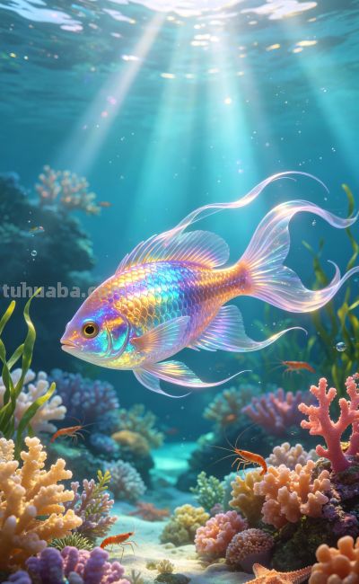 手机壁纸:海洋里一条五彩缤纷小鱼 - 今日头条 手机壁纸:海洋里一条五彩缤纷小鱼 - 图画吧TUHUABA