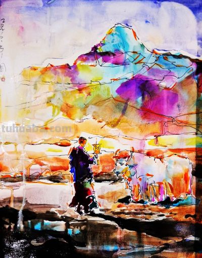 画作赏析|雪岭凝光,水彩藏诗 —— 余国城西藏写生系列赏析 - 今日头条 画作赏析|雪岭凝光,水彩藏诗 —— 余国城西藏写生系列赏析 - 图画吧TUHUABA