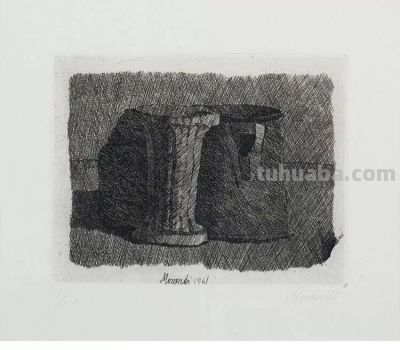 莫兰迪 | 宁静和隐秘（素描作品） - 图画吧TUHUABA