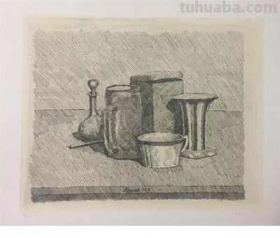 莫兰迪 | 宁静和隐秘（素描作品） - 图画吧TUHUABA