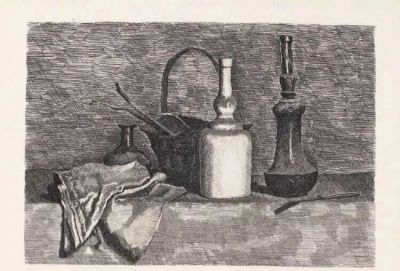 莫兰迪 | 宁静和隐秘（素描作品） - 图画吧TUHUABA