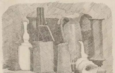 莫兰迪 | 宁静和隐秘（素描作品） - 图画吧TUHUABA