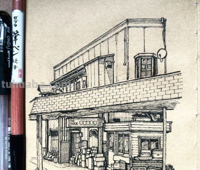 不堆细节，这种排线方式，才是建筑速写的高级解法！ - 图画吧TUHUABA