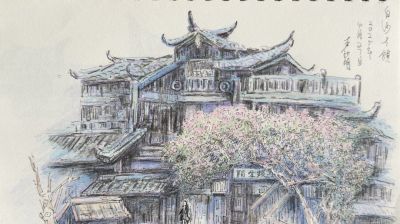 《速写伍友》王仕明、徐伟、凌云志、梁建明、蔡广建作品展 - 图画吧TUHUABA