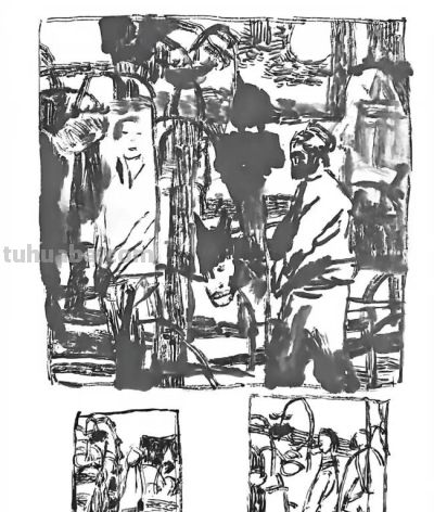 陈钰铭·速写丨回归绘画原始的记录本质，以极简笔触承载内心感知 - 图画吧TUHUABA