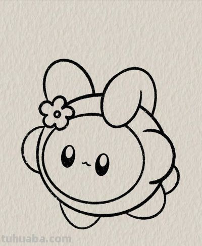 简笔画每日更新之可爱花花 - 图画吧TUHUABA