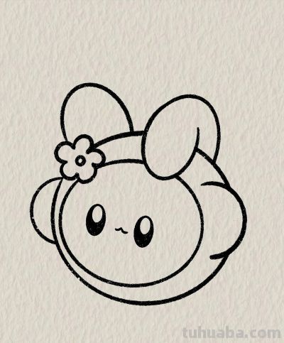 简笔画每日更新之可爱花花 - 图画吧TUHUABA